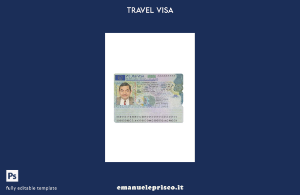 modello di visto Schengen per la Germania in stile verificato